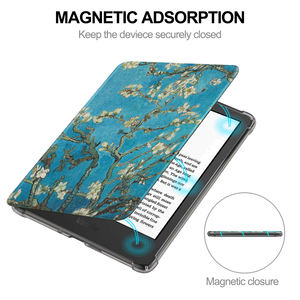 Funda <span class=keywords><strong>de</strong></span> cuero PU Bojin para Kindle Paperwhite 12th 2024 7 pulgadas con funda trasera <span class=keywords><strong>de</strong></span> silicona suave transparente - Product Image 3