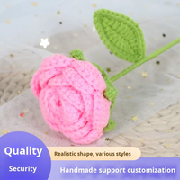 Harga Grosir Buket Bunga Rajut Crochet Buatan Tangan Hadiah untuk Pacar Ibu untuk Hari Valentine Buket Buatan