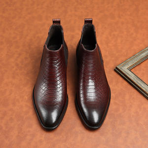 Botas de Trabajo de Cuero Genuino Amish Vintage de Lujo para Hombre, Impermeables, con Cordones, Construcción Goodyear Welted, Empeine de Cuero Resistente - Product Image 3