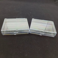 Boîte de présentation à charnière en plastique Transparent Rectangle pour collier de bijoux étui en cristal d'emballage d'accessoire Durable pour petite pièce