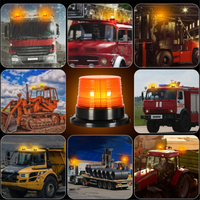 Guter Preis 10-110V DC Amber Strobe Magnetische LED Gefahr Gabelstapler Auto Sicherheit Warnleuchte Lichter