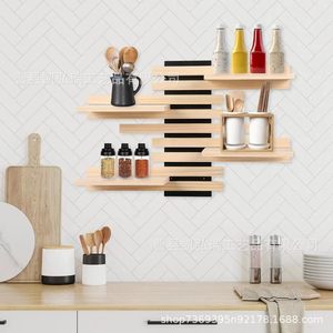 New wooden <b>wall</b>-<b>mounted</b> <b>shelf</b>, bathroom floating wooden <b>shelf</b>, corner <b>wall</b>, living room solid wood single-board <b>shelf</b> - Product Image 1