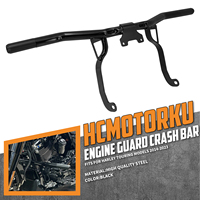 Protection de moteur avant pour moto, barre anti-chute pour Harley Touring FLHT FLHX FLTRX FLHR 2014 et plus récents, acier noir brillant