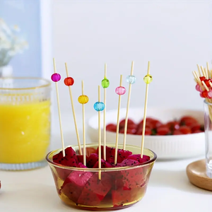 Stuzzicadenti Decorativi in Bambù Multicolore <span class=keywords><strong>per</strong></span> Cocktail, Frutta, Torte, Tapas, Antipasti, Canapè, Feste di <span class=keywords><strong>Compleanno</strong></span> - Product Image 4