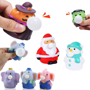 ของเล่นบีบฟองสบู่รูปตุ๊กตาหิมะนุ่มนิ่ม สำหรับฮาโลวีนและคริสต์มาส ขายส่ง ของเล่นคลายเครียดสำหรับเด็กออทิสติก ของขวัญสำหรับเด็ก - Product Image 1