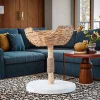 Arbre à chat en bois personnalisé à succès, lit pour chat, arbre à grimper en bois naturel pour chat d'intérieur