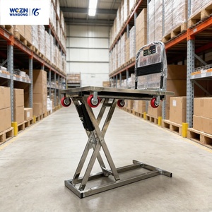 Wgzn पोर्टेबल इलेक्ट्रिक संचालित स्व-लोडिंग हैंड कार्ट और ट्रॉली फोल्डेबल स्टील फ्लैटबेड हैंडकार्ट 300 किलोग्राम क्षमता के साथ - Product Image 2