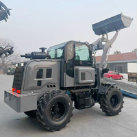 Chargeuse sur pneus à corps de machine renforcé, pour élevages, tout-terrain, hydraulique, diesel, 4 roues motrices, pièces de chargeuse sur pneus compacte
