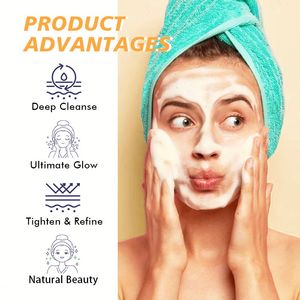 Private Label Cosmetics Factory Best Turmeric Tartaric Acid Cleaning Cotton Pads for Facial Care Skin Cleansing & Skincare Kit - Product Image 4