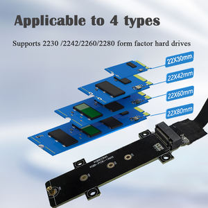 M.2 M-Key NVME Extensión PCIe 3,0 M.2 NVME SSD Ribbon Flex Cable para placa base SSD 2230/2242/2260/2280 20cm - Product Image 4