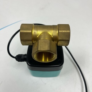Toyi Bronze vanne à boisseau sphérique motorisée <span class=keywords><strong>Mini</strong></span> eau électrique 24V/110V/220V 3 voies NPT BSP actionneur de contrôle de débit 1 ''Port 3/4 2 ans - Product Image 2
