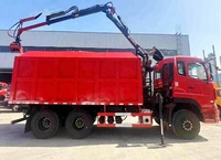 Camion grue à grappin pour ferraille d'acier 6x4 20 tonnes, idéal pour la gestion des déchets et le chargement de bois – Approvisionnement direct usine