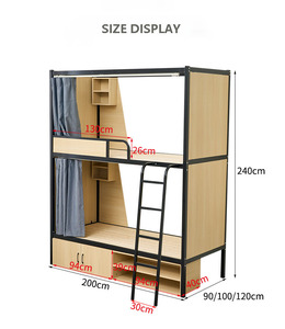 Direct Sales Capsule Bunk Bed with Wardrobe Capsule Hostel <strong>Furniture</strong> Storage Double Beds Sleeping Pods