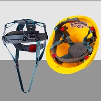 Travaux d'ingénierie en hauteur Casque de sécurité personnalisé en plastique ABS jaune
