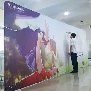 Easy Assembly Trade Show <b>Backdrop</b> <b>Stand</b> Paper Material 8ft*8ft Retro Portable Promotional Party Supplies Direct Manufacturer - Product Image 6