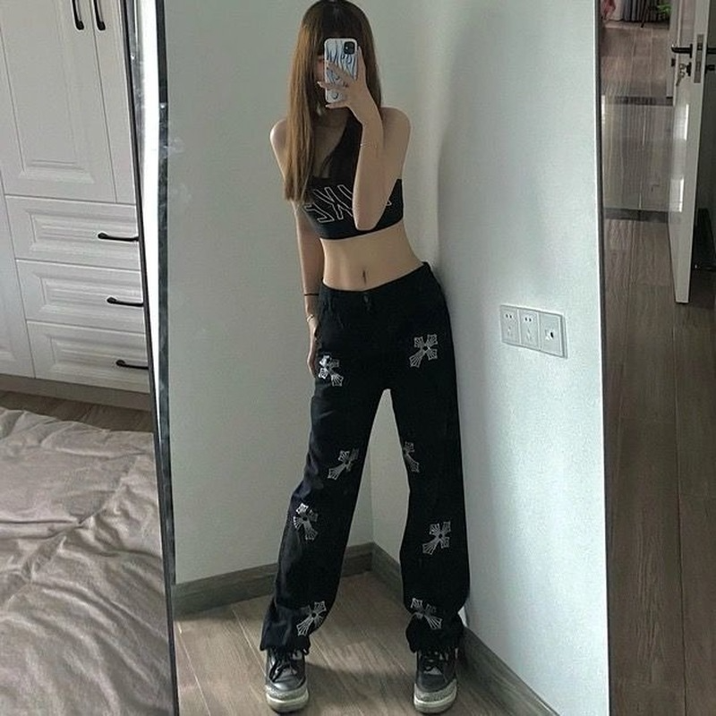 [PERSTEP]★25SS★韓国人気★DAY 5PK DENIM PANTS Kpop Korean Celeb-Inspired High-Waist Straight-Leg Denim