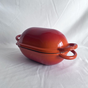 Marmite <span class=keywords><strong>en</strong></span> <span class=keywords><strong>fonte</strong></span> émaillée pour rôtir et cuire le pain, pot <span class=keywords><strong>en</strong></span> métal, outil de cuisson pour la maison et les restaurants - Product Image 4