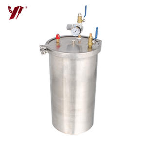 <span class=keywords><strong>Yakoo</strong></span> |   Réservoir sous pression personnalisable en acier inoxydable 304 de 1L, avec collier de serrage, pour colle haute performance, pression max. 0,3 MPa, long - Product Image 3