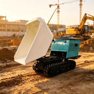 Petit camion benne sur chenilles, capacité de charge 1-10t, moteur diesel, pour travaux de construction et utilisation agricole - Product Image 1
