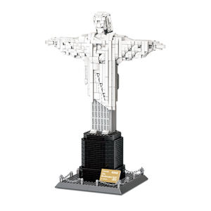 5231 973ชิ้นอิฐสถาปัตยกรรมโลก Christ redeemer-Rio de Janeiro บราซิลโมเดลของเล่นพลาสติก ABS - Product Image 6