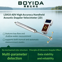 Vélocimètre Doppler acoustique portatif haute précision LSH10-ADV (2D) pour instruments météorologiques et hydrologiques (débit sectionnel)