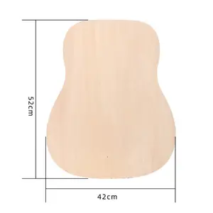 Grosir Pembuatan Gitar Lembar Kayu Padat Cemara Kayu Mahoni Sapele Basswood Kayu Lapis untuk Instrumen Senar