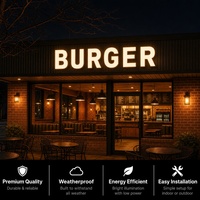 Enseigne Lumineuse LED Personnalisée pour Entreprise, Lettres Ouvertes Lumineuses LED, Lettres Boîtiers LED pour Salon