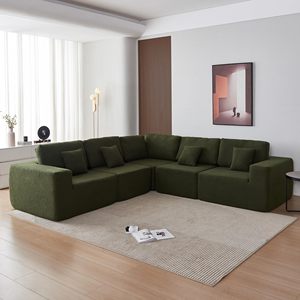 Canapé modulaire en mousse compressée écologique pour salon, fabriqué en usine - Product Image 1