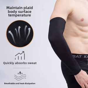 Manchon de bras de sport respirant à compression avec logo personnalisé, protection solaire UV, pour basketball, pêche, course à pied, effet rafraîchissant - Product Image 4