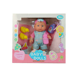 Lucky Toys vente en gros 28cm bébé poupée poupées en vinyle <span class=keywords><strong>nouveau</strong></span> Design bébé poupée avec tissu et chapeau bouteille canard Gel douche pour enfants - Product Image 5