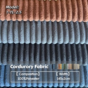 <span class=keywords><strong>Tissu</strong></span> d'ameublement en velours côtelé tricoté en polyester de style luxe <span class=keywords><strong>moderne</strong></span> pour canapé, respirant, résistant à l'usure, facile à nettoyer - Product Image 4