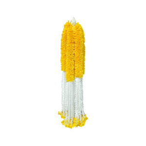 Artificial Yellow and <b>White</b> Flower Garland Decorative <b>Hanging</b> Floral Mala for Wedding Festival Temple Event Decoration - Product Image 1