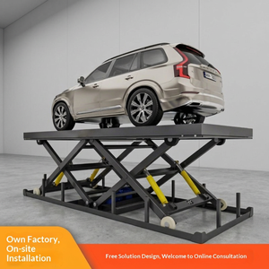 Plateforme élévatrice automobile à double ciseaux, table élévatrice automatique <span class=keywords><strong>électro</strong></span>-hydraulique pour usage domestique, dissimulée - Product Image 1