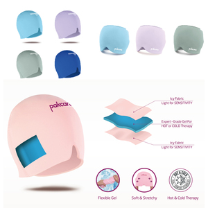 หมวก<span class=keywords><strong>ประคบ</strong></span><span class=keywords><strong>เย็น</strong></span>/ร้อนบรรเทาอาการปวดหัว Pakcare Migraine Ice Head Cap ขนาด 26 นิ้ว หลายสี ระดับ Class I สำหรับอาการปวดหัวตึงเครียดและอาการ<span class=keywords><strong>บวม</strong></span>รอบดวงตา - Product Image 2
