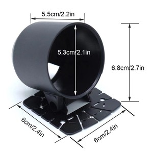 Universal 2-Inch Instrument Panel Shell <b>Black</b> ABS Dash Cover Mount <b>Bracket</b> For Car Modification - Product Image 2