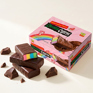 Boni Piglet OEM Ingrosso Multicolore Marshmallow Halal per Bambini al Gusto di Cioccolato con Ripieno Centrale e Rivestimento in Zucchero Filato - Product Image 1