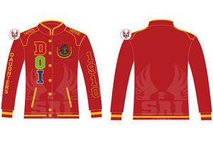 Chaqueta de Carreras Bordada para Mujer, Hijas de Isis Masons |   Chaqueta Raccar Personalizada Bordada con Insignia Masónica para Mujer - Product Image 2