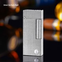 Briquet à huile rétro vintage mécanique, personnalisé, de luxe, en métal, coupe-vent, cool et unique, au kérosène