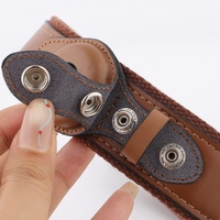 Fabricants de colliers en cuir PU pour chiens de compagnie Collier en cuir imperméable pour animaux de compagnie avec support d'étiquette GPS pour chiens de taille moyenne