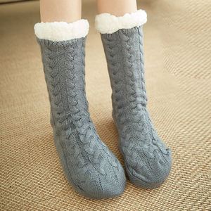 Wholesale High Quality Fluffy Knit Winter Thick Warm <b>Wool</b> Cozy Fuzzy Calcetines Felpa Floor Invierno Termicos Women <b>Socks</b> - Product Image 3