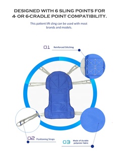 विकलांग स्लिंग सीट वाले बुजुर्ग रोगी के लिए चिकित्सा पुनर्वसन की आपूर्ति ने रोगी को उठाया - Product Image 6