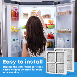 Lot de 4 filtres <span class=keywords><strong>à</strong></span> <span class=keywords><strong>air</strong></span> de remplacement pour <span class=keywords><strong>réfrigérateur</strong></span> <span class=keywords><strong>LG</strong></span> LT120F Kenmore Elite 469918 ADQ73214402 ADQ73214404 – Stock US, Approvisionnement direct usine - Product Image 4