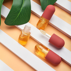 Huile à lèvres au gingembre en mini-capsule personnalisée MLM, marque privée, volumisante, hydratante, végane, sans cruauté, soin des lèvres, gloss hydratant - Product Image 3