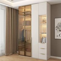 Armoire de chambre classique Designs Armoire Armoire avec miroir Ensemble de chambre Combinaison Armoire