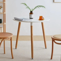 Ensemble de table à manger en bois Table basse blanche moderne Tables basses en MDF