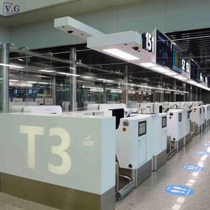 Coperture Personalizzate di Alta Qualità in Corian Bianco per Banchi Self-Service di Deposito Bagagli per Aeroporti - Product Image 5