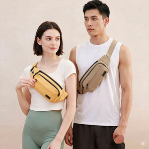 กระเป๋าคาดเอวขนาดใหญ่สำหรับเดินทาง วิ่ง เดินป่า ออกกำลังกาย เดินเล่น มี 4 ช่องใส่ของ กันน้ำ ผลิตจากโพลีเอสเตอร์ ปิดด้วยซิป เหมาะสำหรับกิจกรรมกลางแจ้ง - Product Image 6