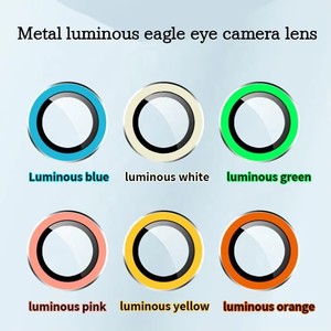 Protector <span class=keywords><strong>de</strong></span> Lente <span class=keywords><strong>de</strong></span> Cámara Luminoso <span class=keywords><strong>de</strong></span> Neón, Anti-Rayones, Fluorescente, Cobertura 3D para Teléfonos Móviles iPhone 16, 17, 18 Pro, Gran Venta - Product Image 4