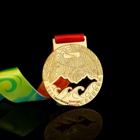 Médaille Sportive Personnalisée Arts Martiaux Commémorative Médaille d'Honneur Plaque Créative Dorée, Argentée ou Bronze pour Compétition