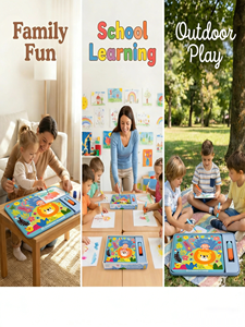 Livres de peinture à l'eau magiques pour enfants : blocs d'art réutilisables à révélation par l'eau, livres de <span class=keywords><strong>coloriage</strong></span> et de graffiti DIY amusants et éducatifs - Product Image 4